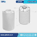 نقشه فنی مخزن عمودی بلند